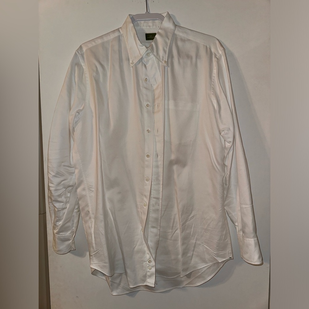 Sid Mashburn 17x35 White Oxford Button Down
